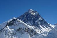 De Mt. Everest gezien vanaf Kala Patthar in Nepal